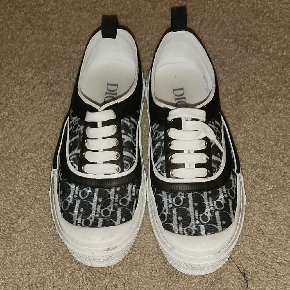 Used Dior Black and White Sneakers